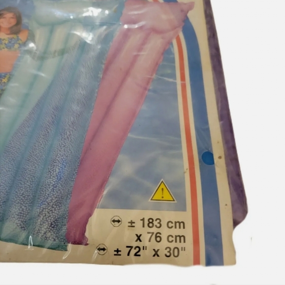 Vintage Intex 72"x30" Pool Floatie Raft #59717 Purple 1999 NEW OLD STOCK 90S - Picture 2 of 8